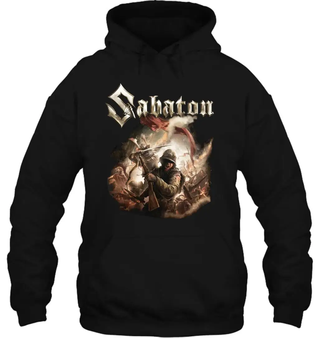 Мужская толстовка с принтом экрана Okoufen Create Crew Neck Office Sabaton T Новинка женская уличная одежда