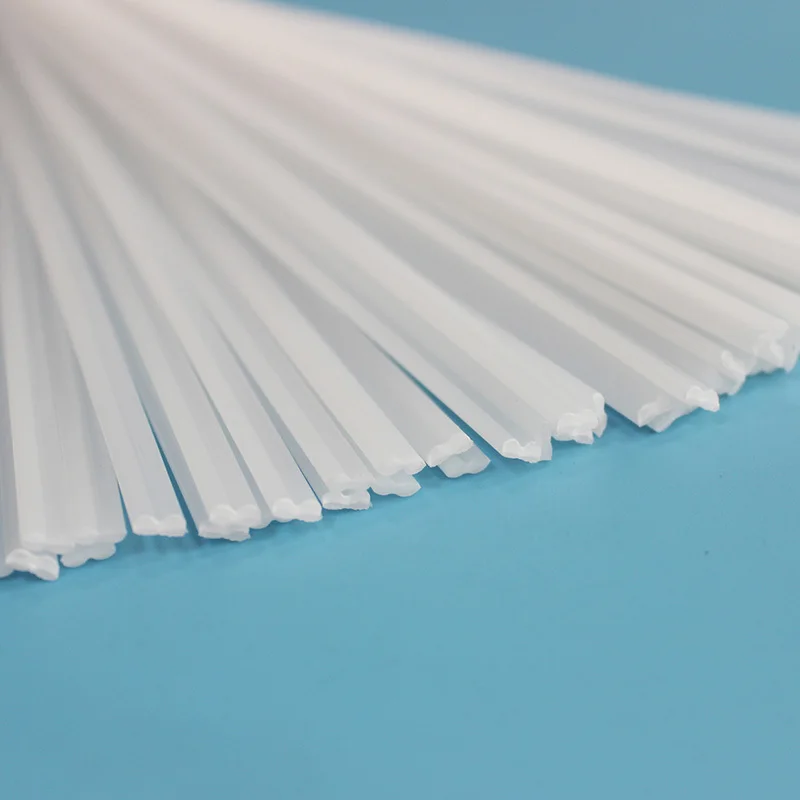 50Pcs Plastic Welding Rods Car Bumper Repair PP Plastic Electrodes for Welder Gun Sticks Kit Tools for Hot Air Gun Welding White