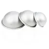 2PCS Round Aluminium Alloy Bath Bomb Molds DIY Tool Bath Bomb Salt Ball Homemade Crafting Gifts Semicircle Sphere Mold Set 2