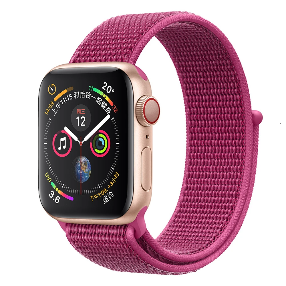 Dragon Fruit Нейлоновый ремешок для Apple Watch band series 5 iwatch 44 мм ремешок 38 мм 44 мм 40 мм iwatch sreies 4 3 2 pulseira браслет ремешок для часов - Цвет ремешка: Dragon Fruit