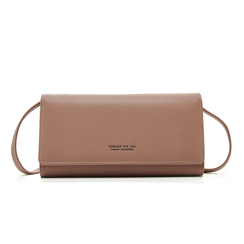 

New Hot Women Wallets Female Long Pu Leather Purses Big Capacity Hasp purse with strap Woman Card Holders 5.8 Inch Phone Pocket