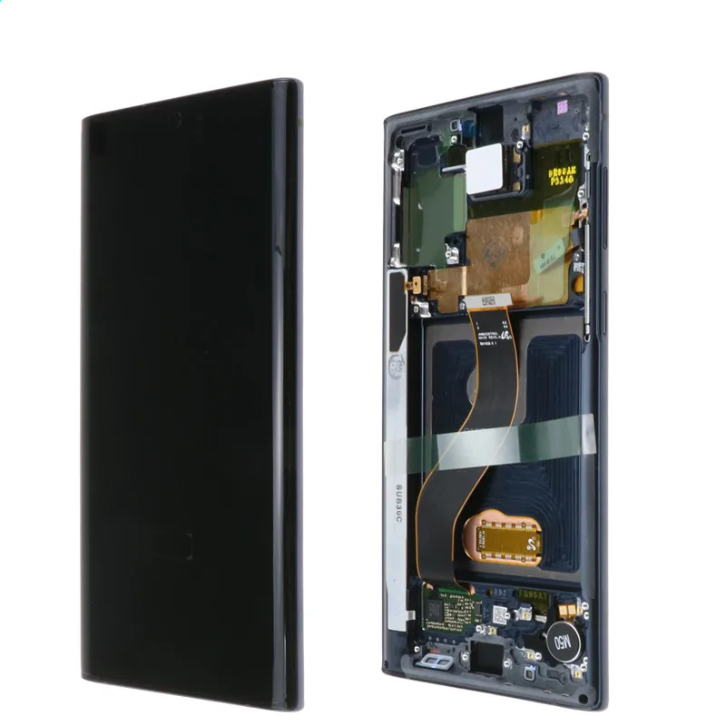 100% Super AMOLED 6 3 &quotдля Samsung Galaxy Note 10 N970F note10 N970 N9700 ЖК дисплей с корпусом сенсорным