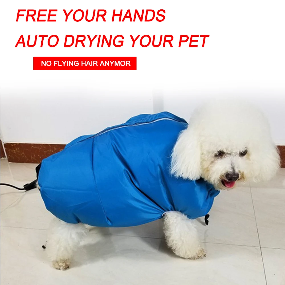 Folding Dogs Hair Dryer Blow Bag for Pet Grooming pet hair dryer