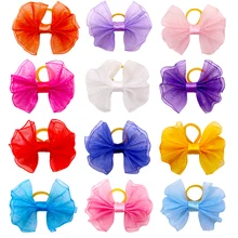 20pcs Dog Hair Bows Lace Dog Hair Accessores Pet Grooming Supplies Cute Small Dogs Bows Rubber Bands Accessoreis For Small Dogs
