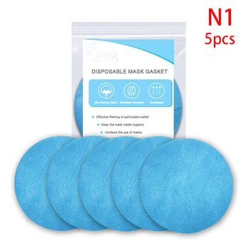 

5pcs Disposable Mask Pad Non-woven Dust Proof Breathable Disposable Replace Inner Pad Filter for Mouth Mask