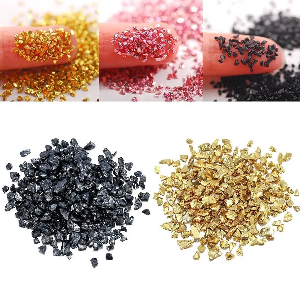Glass Metal Crushed Stone Filler DIY Table Decoration Cake Fruit