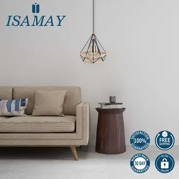 

Vintage Pendant Light Black Iron Rope Lamp Russia Loft Cage Light Design for Kitchen Dining Bedroom Bar E27 Led/Edison Lamp