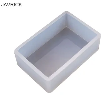 

DIY Crystal Epoxy Glue Mold Rectangular Box Crafts Desktop Decorations Silicone Molds