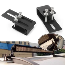 1 пара Универсальная автомобильная багажная полка Монтажный кронштейн крыша внедорожника осветительная подставка для вина внедорожный светодиодный держатель лампы