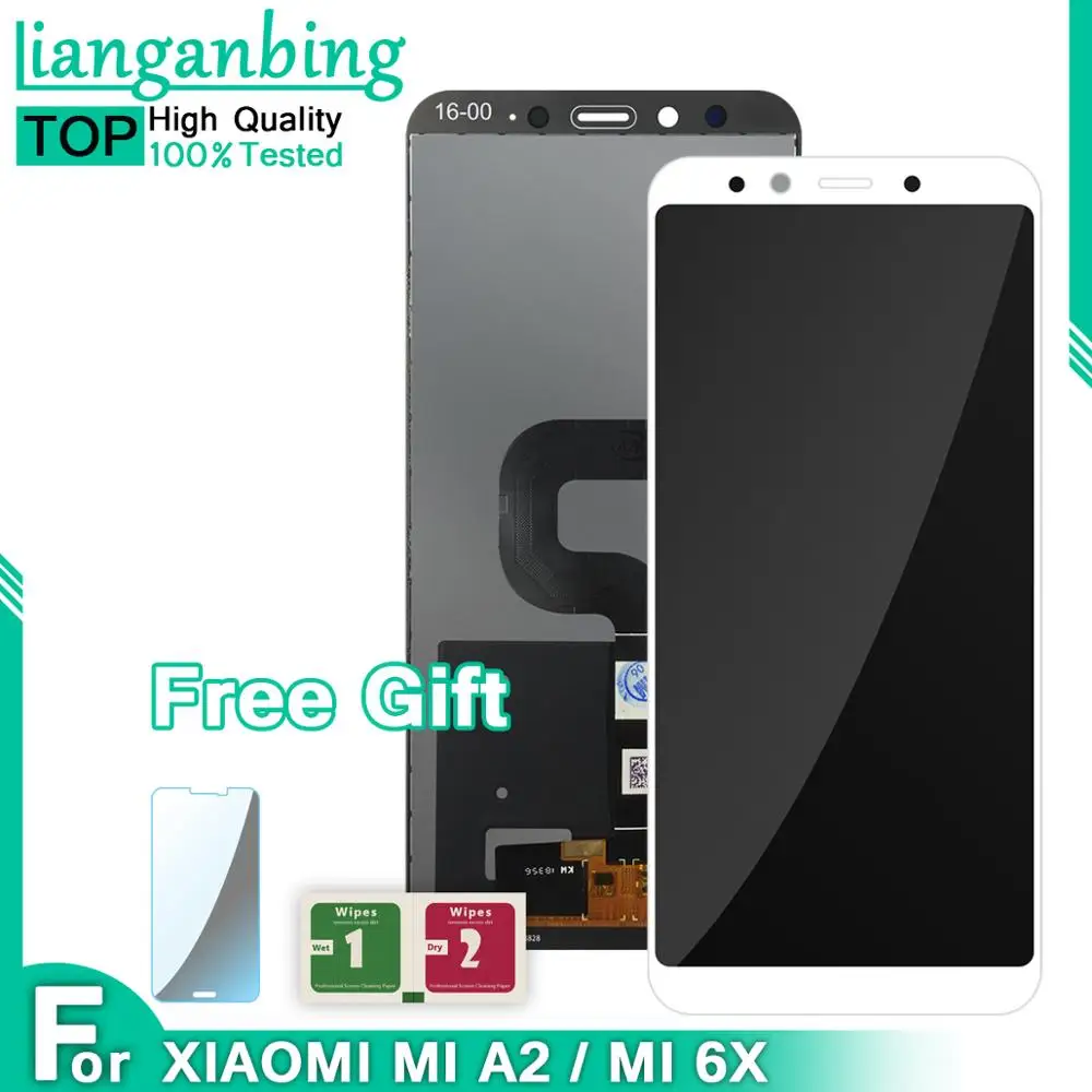 ЖК дисплей качества AAA для XiaoMi Mi A2 MIA2 экран запасные части 6X дигитайзер в сборе