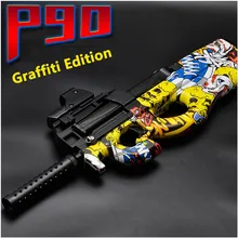 Электрический P90 игрушечный пистолет Граффити Мягкая вода мрамор пистолет игрушечный пистолет Открытый CS штурмовой Снайпер моделирование игрушечное оружие подарки для детей