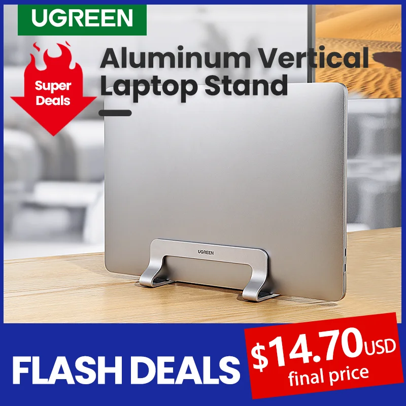 UGREEN вертикальная подставка для ноутбука держатель MacBook Air Pro алюминиевая складная