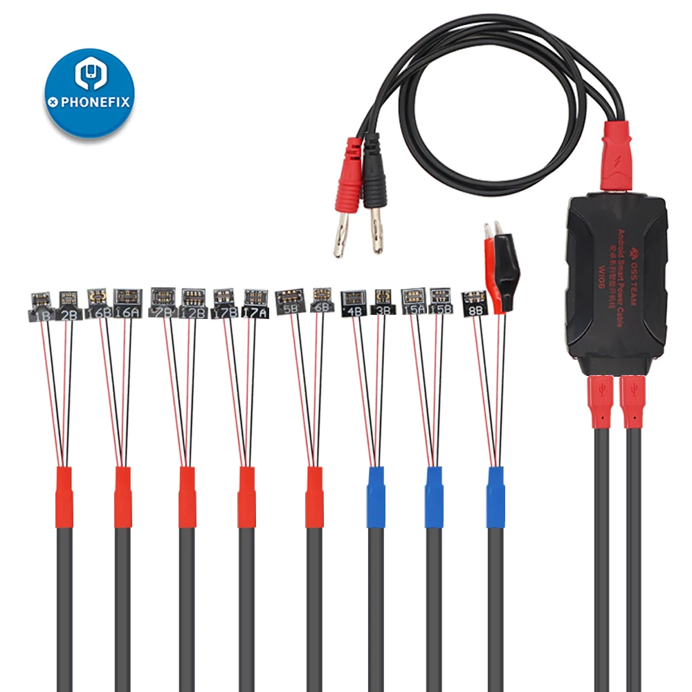 

W106 All IN 1 Most Popular Specialized Android Phones DC Power Supply Cable for Andriod Phone Series Repair Tools Power Cable