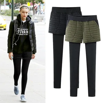 

high waist M-6XL plus size warm velvet women leggings with loose cotton sexy streetwear long workout pants push up winter