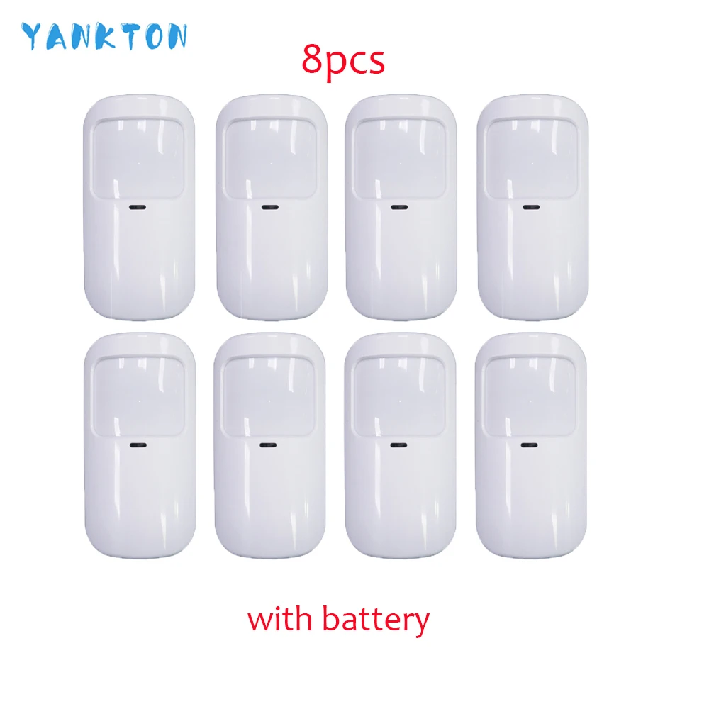 YK-009-P10-A-8pcs YANKTON новейший 433 МГц беспроводной анти-ПЭТ инфракрасный детектор wifi умный дом безопасности хост сигнализация PIR детектор движения и датчики - Цвет: YK-009-P10-A-8pcs