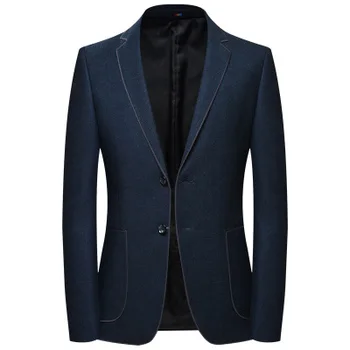 

Brand Men Suit 2020 Wedding Suits for Men Shawl Collar Only Jacket Slim Fit Black Suit Mens Navy Blue Tuxedo Jacket