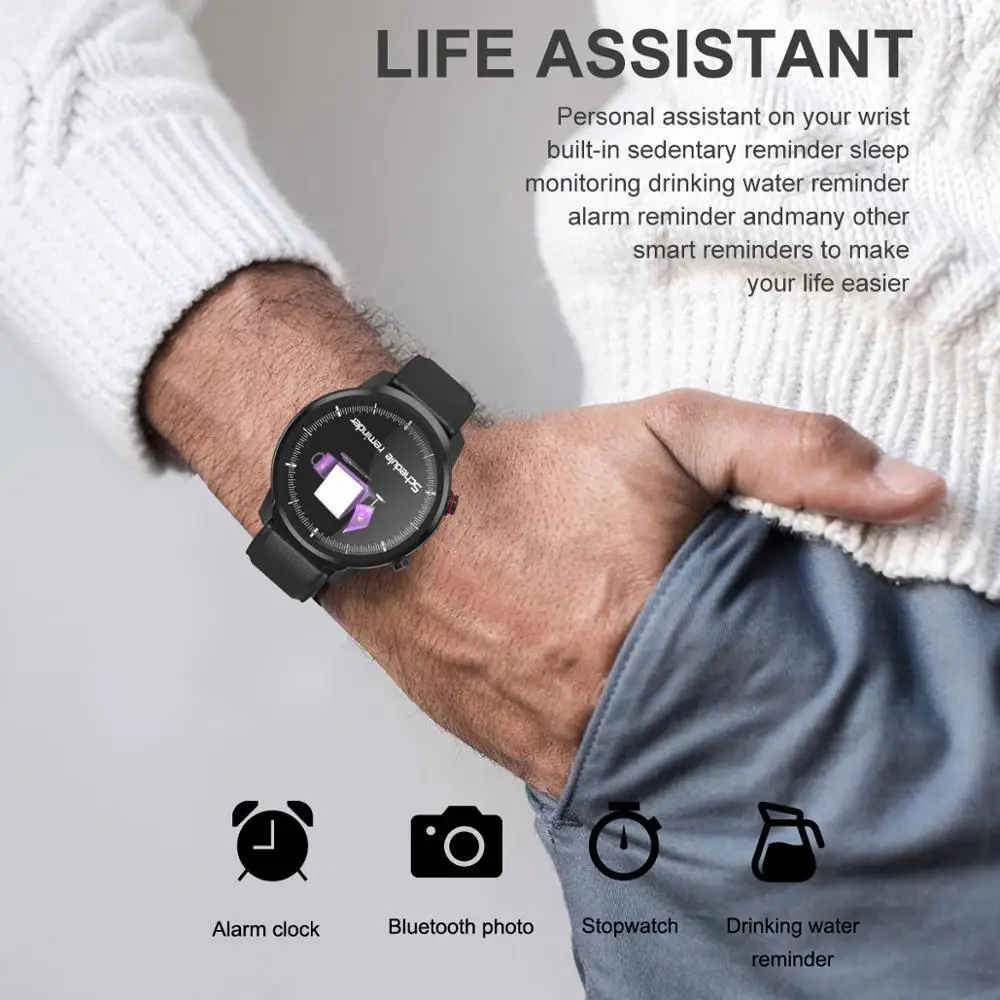 UHOOFIT S10 Смарт-часы IP67 Водонепроницаемый Мониторинг Артериального Давления сердца несколько спортивных мужчин Смарт-часы для IOS Android