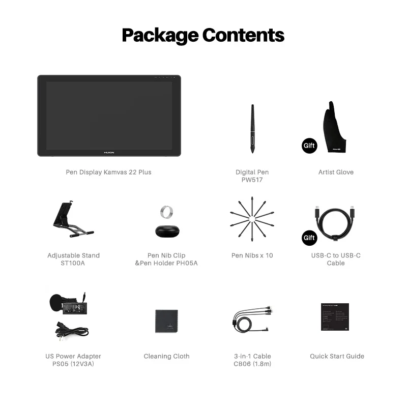 لوح رسم رقمي 21.5 بوصة Kamvas 22 Plus