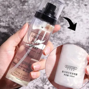 

100ml Quicksand Setting Spray Matte Face Foundation Star Galaxy Lasting Setting Moisturizing Waterproof Oil Control Cosmetic