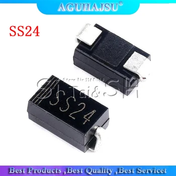 

100pcs SCHOTTKY DIODE SS24 2A 40 V SMA SR240 DO-214AC SMD