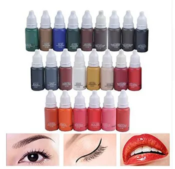 

High End Ink Permanent Makeup Pigment 15Ml 23 Tattoo Ink Color Set Paint For Microblading Eyebrow Lip Maq
