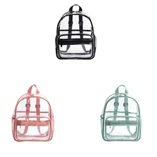 Transparent Backpack Summer Leisure Pvc Backpack Jelly Bag Large Capacity Transparent Student School Bag