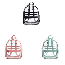 Transparent Backpack Summer Leisure Pvc Backpack Jelly Bag Large Capacity Transparent Student School Bag