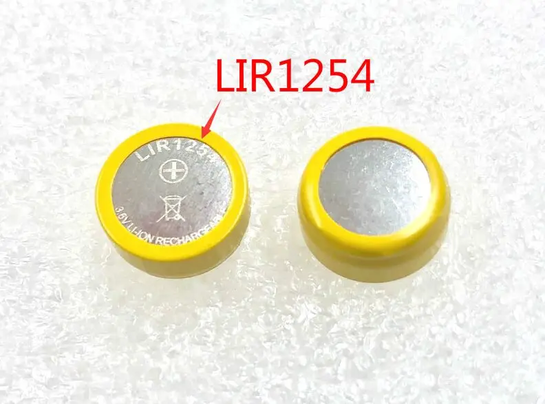 Новый литий ионный аккумулятор LIR1254 1254 65 мАч 3 6 В 1 шт.|Часовые батарейки| |