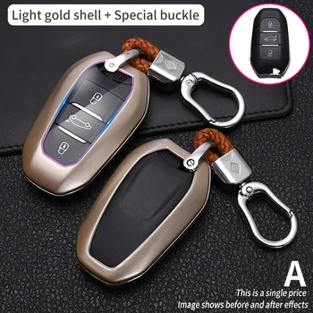 Carbon Fiber Car Smart Key Cover CaseFor Peugeot 508 301 2008 3008 4008 407 408 Citroen C5 C6 C4L CACTUS C3XR DS Protect Shell - Carbon Fiber Car Smart Key Cover CaseFor Peugeot 508 301 2008 3008 4008 407 408