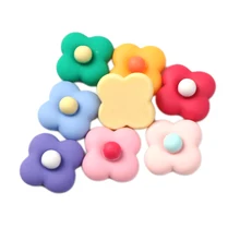 25 шт. бант в форме цветка 3D смолы, материалы для ручных поделок для изготовления заколки для волос аксессуары, 25Yc8026