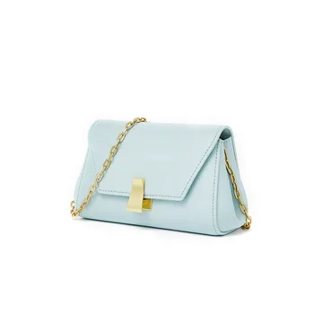 

Bag Women's Bag New Fashion Leather Chain Bag Lock Envelope Small Bag Mini Shoulder/Crossbody Bag