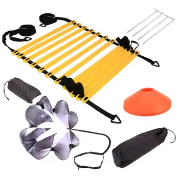

New Adjustable Footwork Agility Speed Training Ladder Disc Resistant Umbrella Set Football Basketball Speed Agility Training Set
