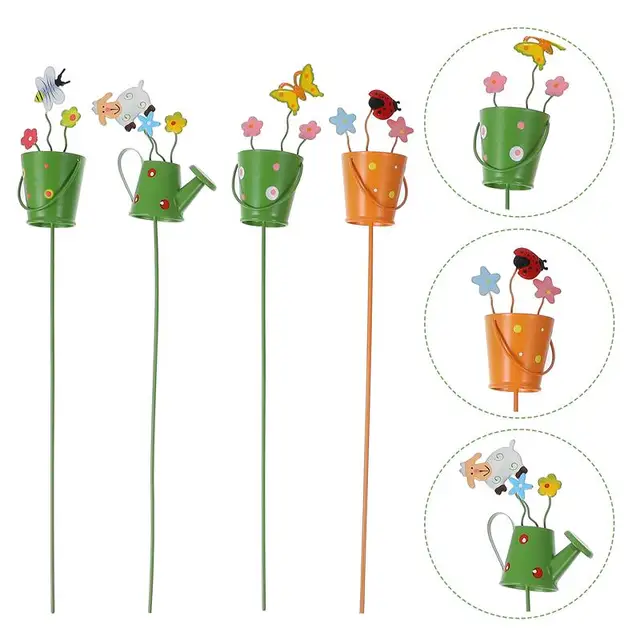 4Db Véletlenszerű Stílusú Szép Kerti Díszek Asztali Dekorációk Bonsai Toppers A Virágcserepek Kertjéhez