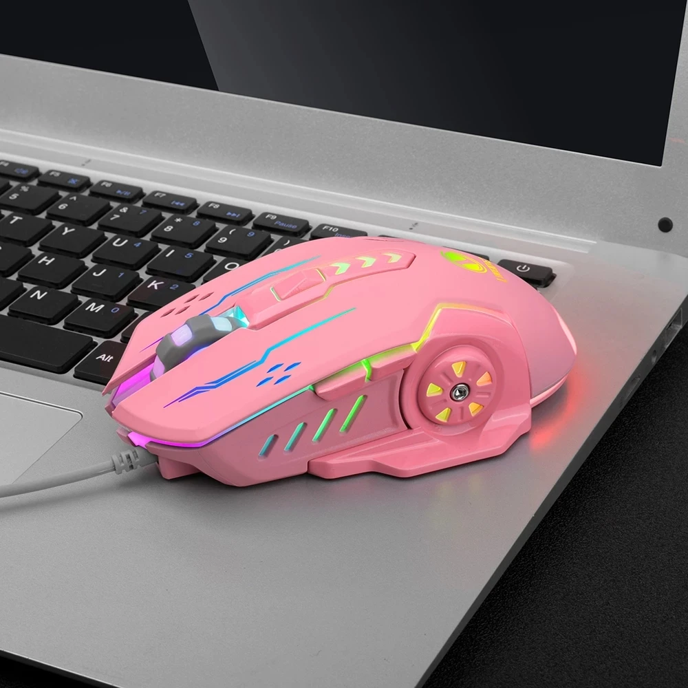 Wired mouse V7 six-key colorful luminous game esports mechanical game computer mouse USB interface bluetooth computer mouse