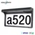 Doorplate House Numbers Solar Powered Light Address Sign LED Solar Lamp Outdoor Waterproof Plaque Lighting for Home Yard Street