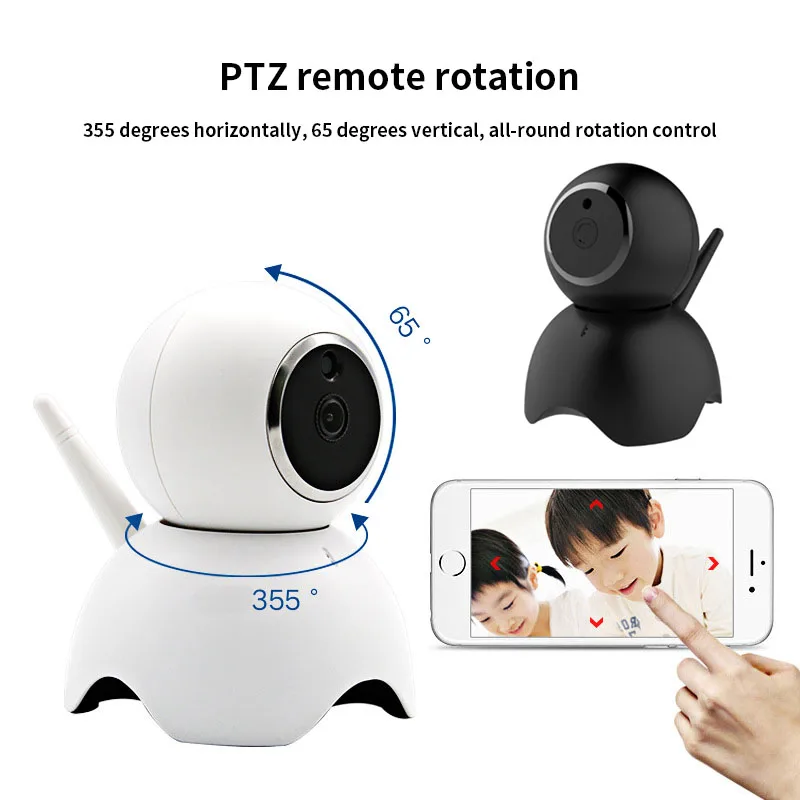 Беспроводная WiFi ip-камера домашняя система безопасности 720 1080P HD Детское ночное