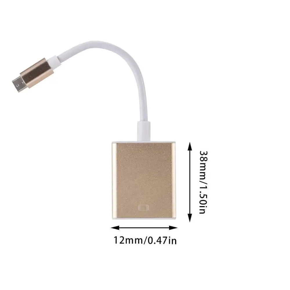 USB 3,1 type C USB-Cale штекер для женщин VGA Кабельный адаптер-переходник для MacBook, ПК, ноутбук