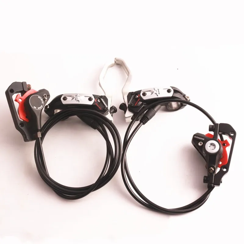 One Pair SHIMANO DEORE XT BR-M775, Гидравлический дисковый тормоз для XT M8000, тормоз, MTB велосипед, масляный столб, крепление, длина 750/1350 мм - Цвет: One Pair