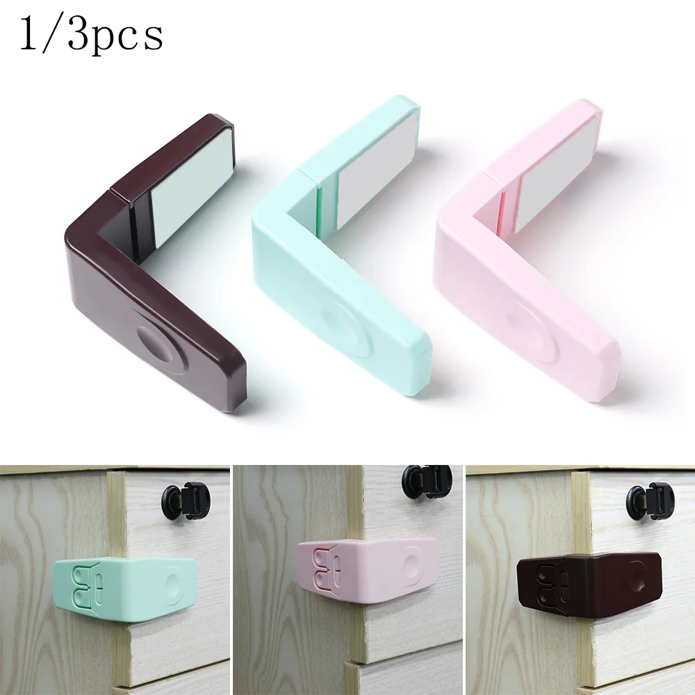 1 3pcs Plastic Baby Safety Protection Children Cabinets Boxes