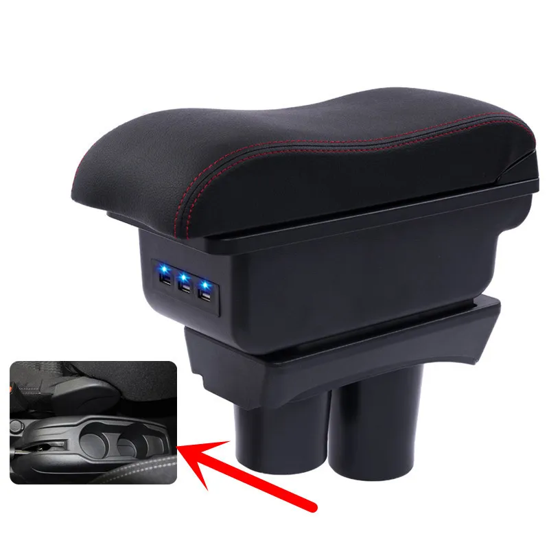 Для Peugeot 301 подлокотник коробка USB зарядный интерфейс повышает содержание