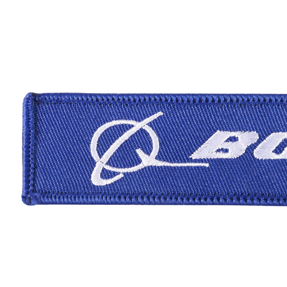 Blue Boeing Keychain Phone Straps Double-sided Embroidery Aviation Key Ring Chain for Aviation Gift Strap Lanyard for Mobile (5)