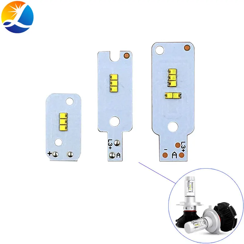 2 шт./лот X3 чип для автомобильных фар LED H1 H3 H7 H11 9005 9006 9012 9004 H4 25W ZES светодиодные