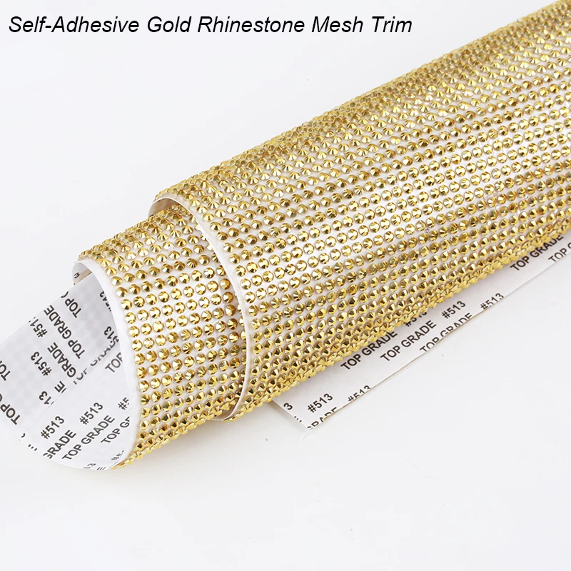 Rhinestone Mesh Rhinestones Adhesive Rhinestones Mesh Trimming Mesh