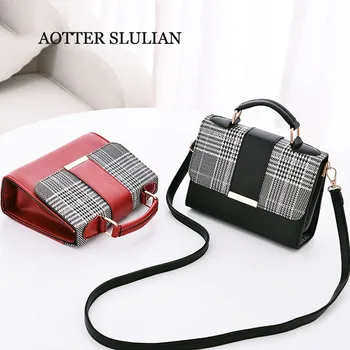

Women Fashion PU Leather Shoulder Flap Crossbody Handbags Top Handle Messenger Bags High Quality Luxury Ladies Hand Bag Tote Sac