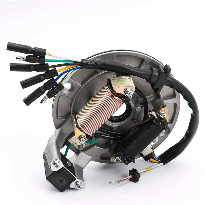 Motorcycle 2 Coil Magneto Stator Plate For Lifan 50cc 70cc 90cc 110cc 125cc 4-stroke Engine Pit Dirt Bike ATV Quad Go Kart