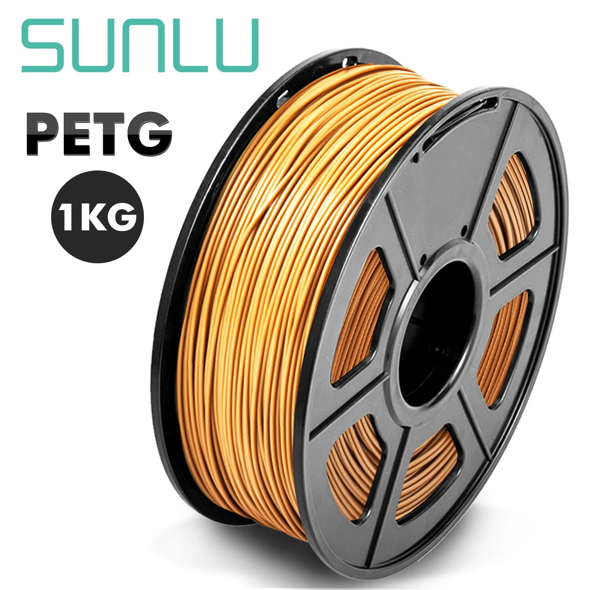 PETG-coffee SUNLU 1,75 мм нить для 3d принтера 1 кг с катушкой высокое качество PETG 3D печатная нить хорошая для печати Lameshape - Цвет: PETG-coffee