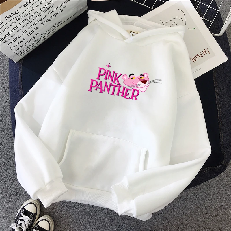 Shellsuning Printed Hoodies Women Korean Autumn Winter Fleece Hooded Pink White Soft Sweatshirts Harajuku Funny Kawaii Clothing
