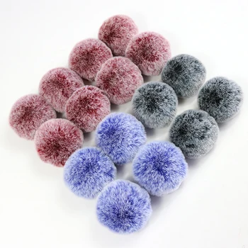 

DIY 100% Natural 7/8cm Fox Fur Fluffy Pompon for Hats Real Fox Fur Big Ball Pom Pom for Caps Hats Skullies