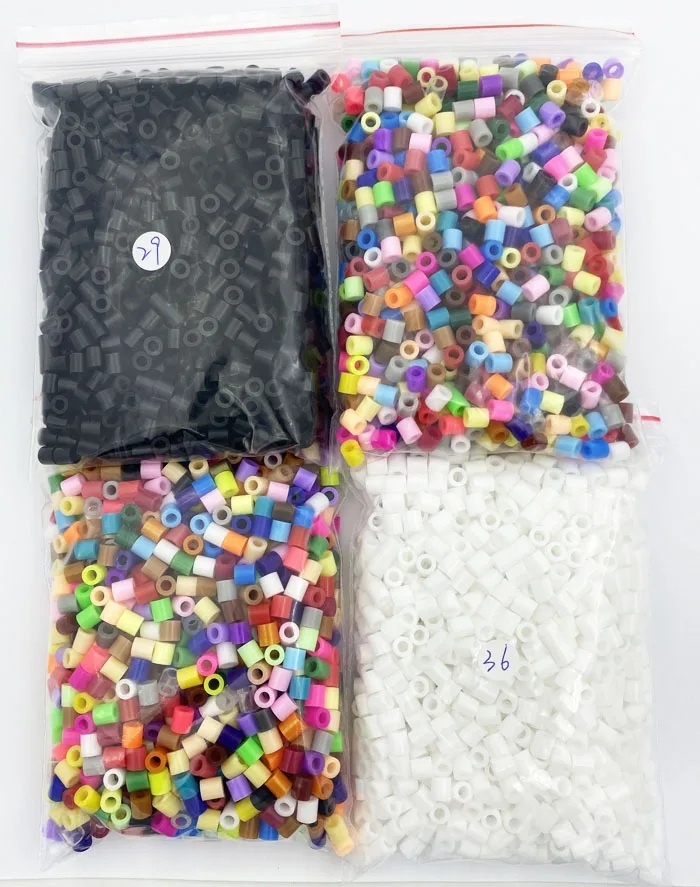 Rainbow Mix Iron Beads Craft Kit - 2000 Pieces for Creative Kids' Projects