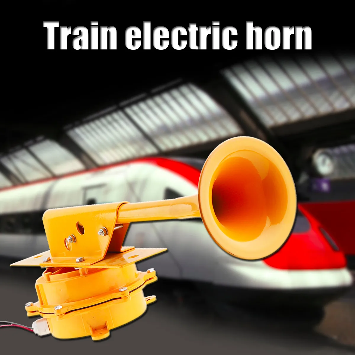 

12V / 24V 1280dB Super Loud Train Horn All Metal Car Air Horn No Need Compressor for Auto Truck Boat Train Lorry